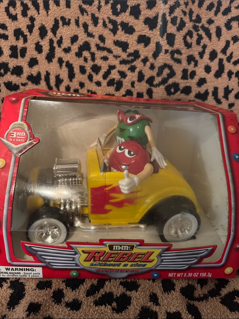 M&M'S Yellow Hot Rod with Red & Green M&M Figures
